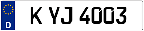 Trailer License Plate